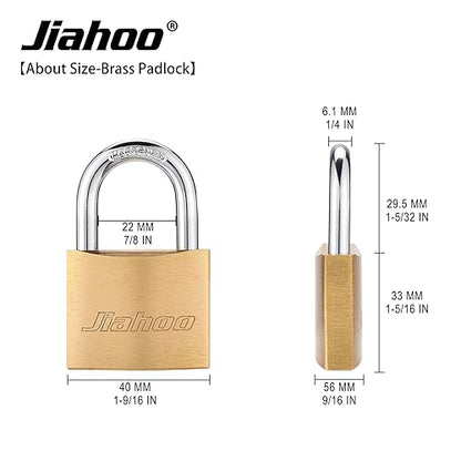 Door Lock Gate Latch, Heavy Duty Slide Bolt Door Lock with Brass Padlock - style: Slide Bolt Latch & Padlock