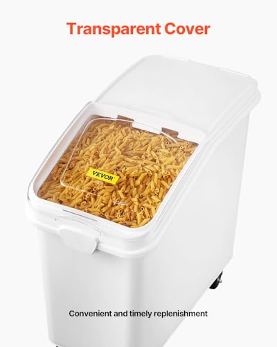 VEVOR 27 Gallon Food Storage Container, 500 Cup Commercial Ingredient Bin - size: 27 Gallon