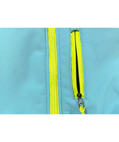 M2C Boys Girls Hooded Windbreaker Fleece Lined Softshell Jacket - color: Arctic Blue, size: 4T