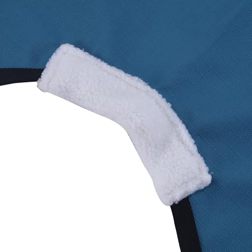 LEAFOREST 1200 Denier Waterproof Mini Shetland Rug Pony Rug Foal Rug Turnout Rug (no Filling) Blue Black 36IN - color: Blue Black, size: 36IN