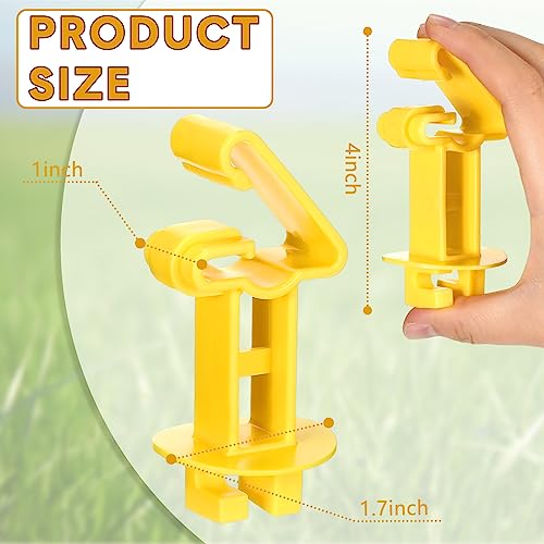 Geiserailie 66 Pcs T Post Insulators Electric Fence Post Clip Farm Ranchers