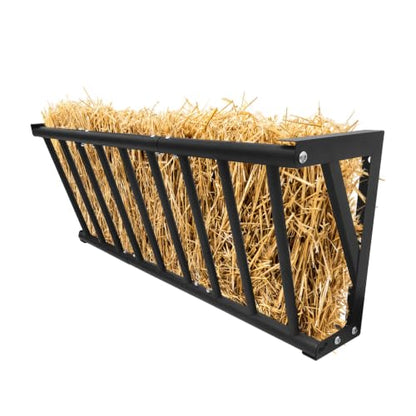 TrailBlaze Heavy Duty Carbon Steel Hay Feeder Rack – Wall Mounted, Rust-Resistant, Easy to Install, Large Capacity Livestock Manger for Horses, Goats, Sheep, Cattle – Indoor/Outdoor Stable & Farm Tool - size: 40 inch