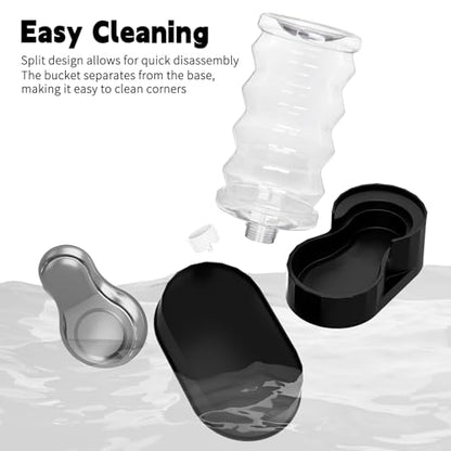 RIZZARI 8L Elevated Dog Waterer: Comfort Height Design - color: Classic Black, size: 8L