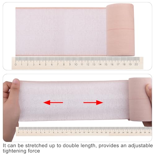 BQTQ 18 Rolls Elastic Adhesive Tape 4 Inch Self Adherent Stretch Bandages - size: 4 Inch 18Rolls