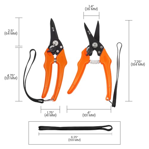Hoof and Floral Trimming Shear with Twin-Blade, 7.5-Inch