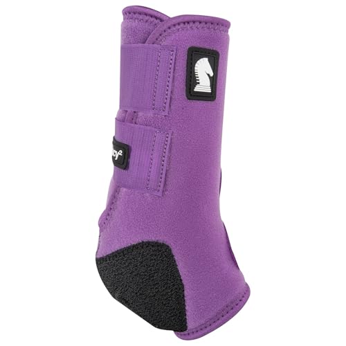 Classic Equine Legacy2 Support Boots, Front (Violet Purple, Medium) - color: Violet Purple, size: Medium