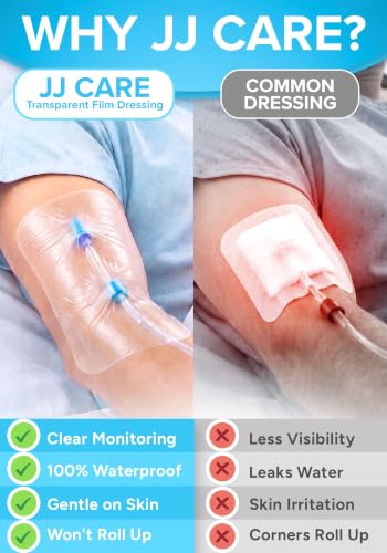 Transparent Film Dressing, 6x8 Waterproof Bandages | Pack of 22 | FSA&HSA - size: 6x8 22ct