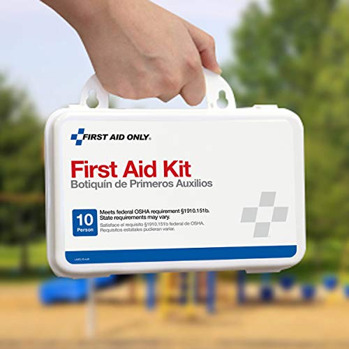 First Aid Only 6060 All-Purpose 10-Person Emergency First Aid Kit for Business, Worksite, Home, and Car, 57 Pieces - style: Aid Kit