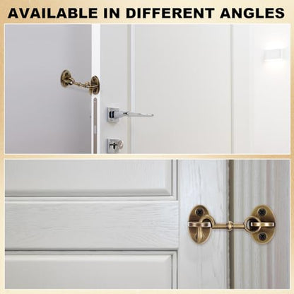 2 Pieces 2.75 Inch Brass Hook and Eye Latch Gate Door Latch, Bronze - color: Bronze, size: 2.75 Inch