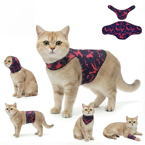 Dog & Cat Surgery Recovery Suit and Anxiety Wrap - color: Tie-Dye HH, size: XS