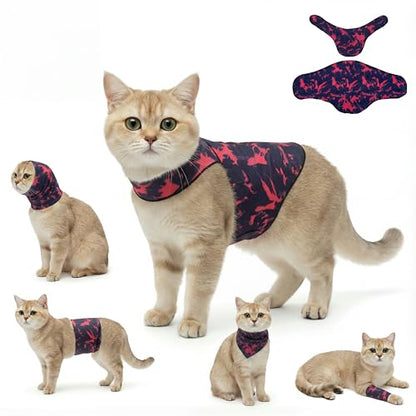 Dog & Cat Surgery Recovery Suit and Anxiety Wrap - color: Tie-Dye HH, size: XS