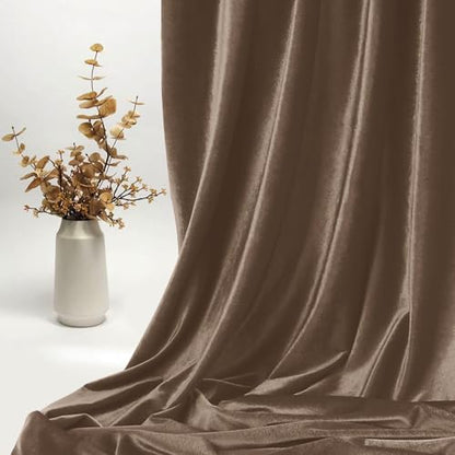 KKJIAF 1 Yard Brown Stretch Velvet Fabric 60" Wide for DIY Crafts - color: Brown, size: 1 Yard