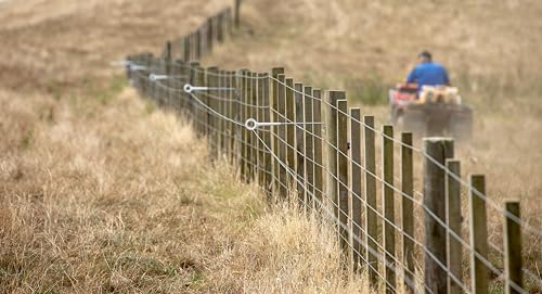 Gallagher Side Mount Ring Top Offset Insulator | 5 Pack 6.75" Electric Fence Offset for Wood Posts | Safe Livestock Containment | UV-Protected Durable Design with 5-Year Warranty