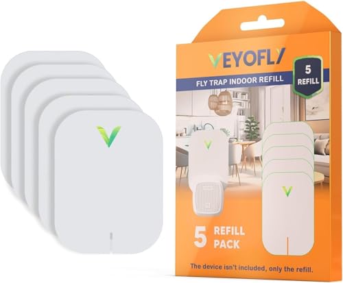 VEYOFLY Official Refill Fruit Fly Traps Indoor, Gnat Trap | 5-Pack - size: 5 Refills