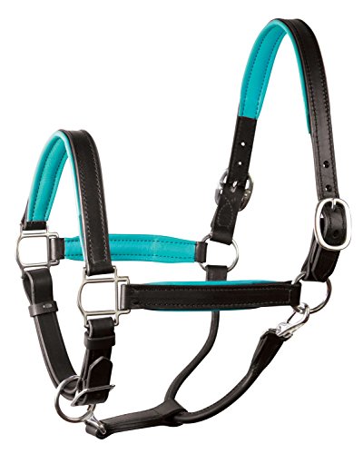 Perri's Horse Soft Padded Leather Halter - color: Havana/Brown