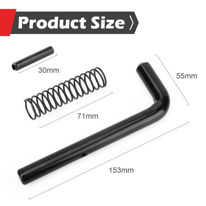 819T 2Packs Trailer Gate Spring Latch Kit for Carry-On Utility Trailers, Heavy Duty Steel Trailer Gate Pin (2 Pack)