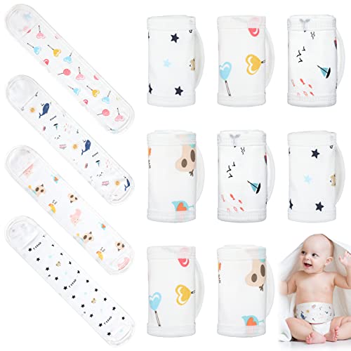 Seematn 8 Pcs Baby Belly Band, Umbilical Cord Cover for Newborn 0-12 Months