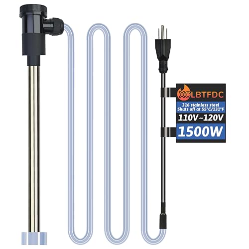 1500W Submersible Water Heater Portable Electric Pool and Hot Tub Immersion Water Heater with Temp Control, WiFi Timer for Bathtub, Spa, Swimming pool, above ground pool and Inflatable Pool