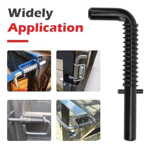819T 2Packs Trailer Gate Spring Latch Kit for Carry-On Utility Trailers, Heavy Duty Steel Trailer Gate Pin (2 Pack)