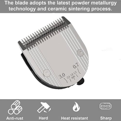 5 in 1 Blades Adjustable Dog Grooming Replacement Blades | Compatible with Wahl Animal Clipper Arco, Bravura, Chromado, Creativa, Figura, and Motion Pet, Dog, and Horse (Silver/2PC) - color: Silver-2Pack
