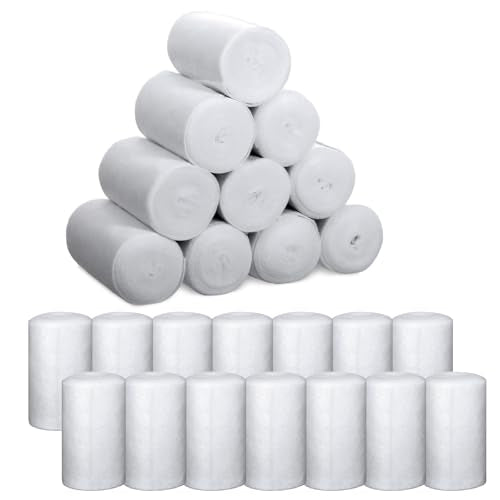 24 Rolls Cast Padding Individual Pack Undercast Padding Roll Wrap Bandage with Plaster Soft Cloth for Halloween Wrap Bandage Art Projects Body Casts Mask Making Supplies(4 Inch x 8.9 ft)