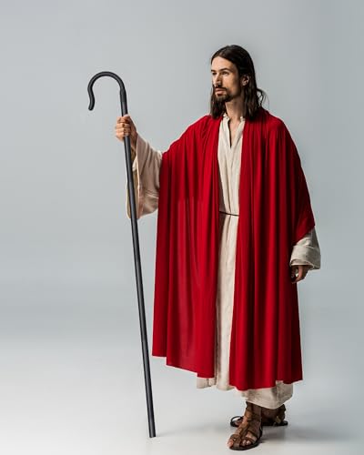 Poen Shepherds Hook Costume Staff 5ft Plastic Walking Cane - color: Black