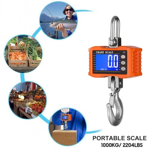 Digital Crane Scale, Heavy Duty Hanging Scale