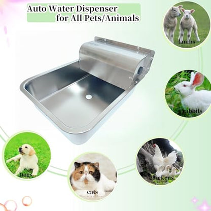 Automatic Dog Water Dispenser,Wide Mouth Design,Water Level Control - size: Large - Fixed Water Level