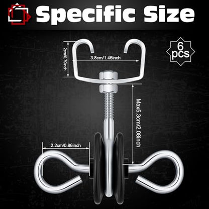 Gisafai 6 Pcs Electric Fence Gate Handles T Post Gate Handle Anchors