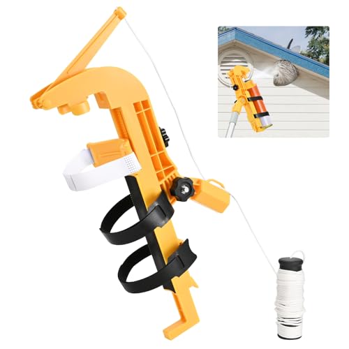 NEWFLY Spray Can Extension Pole Adaptor, Adjustable Sprayer Bracket Adaptor - color: Yellow