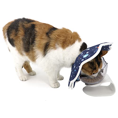 Soft Cat Cone, Adjustable Recovery Collar After Surgery to Prevent Licking Wound, Protective Cat Neck Cone, Comfortable Pet Elizabethan Collar for Cats Kittens and Puppies (M) - size: M (Neck: 8.5-11.6 in)