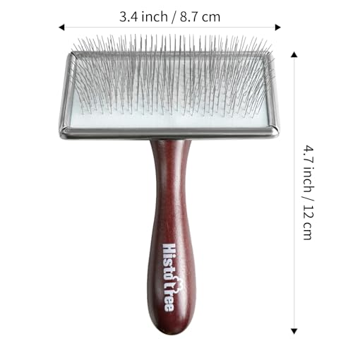 HAND U JOURNEY Blending Board Brush Tool – Fiber Blending Cleaning Brush for Wool, Alpaca & Art Yarn, Ergonomic Wooden Handle, Ideal Accessory for Wool Blending Boards