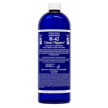 H-42 Professional Clipper Blade Cleaner - Waterless, Cleans & Cools, 32oz Refill Bottle - size: Bottle-32 Fl Oz
