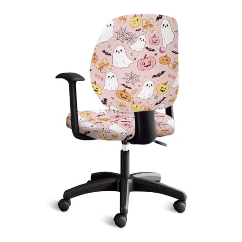 Halloween Pink Ghosts Cover for Chair Stylish Home Dust Cover - color: Halloween Pink Ghosts