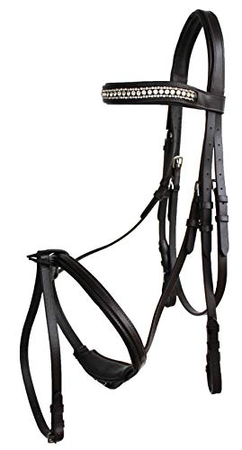 Horse English Brown All-Purpose Trail Leather Bridle Reins 805EB07 - color: Brown, size: Cob