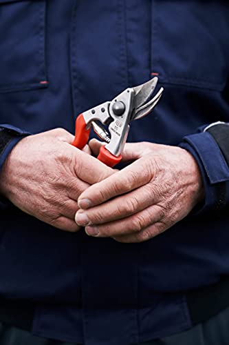 Felco F 15 Pruning Shears – 4.7" Garden Clippers with Rubber Grip & Anvil Blade | Hand Pruners for Gardening | Garden Tool Cutter with Forged Aluminum Handle, Lightweight Precision for Small Hands - size: F15 Small Rotating Handle