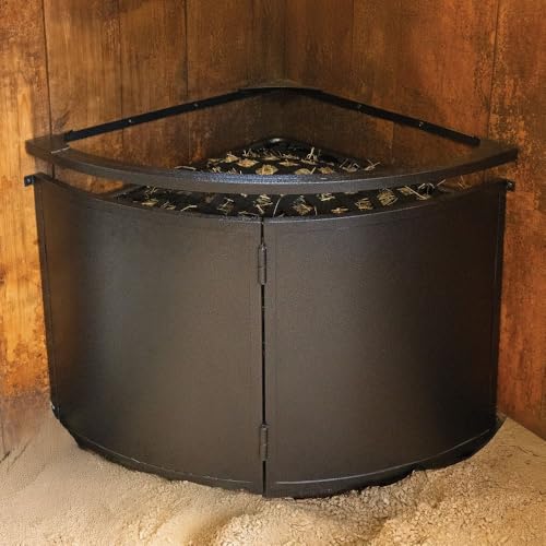 EASY-UP Schneiders Pro Corner Floor Hay Feeder with Netted Lid & Color Black Armor | Slow Feed Horse Hay Feeder | 1.5 in Hay Holes | Heavy Duty Steel | 7 Year Warranty