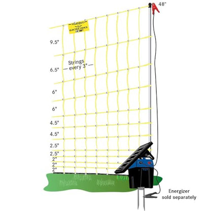 Premier 1 Yellow Electric Chicken Net with Posts – 48"H x 82'L