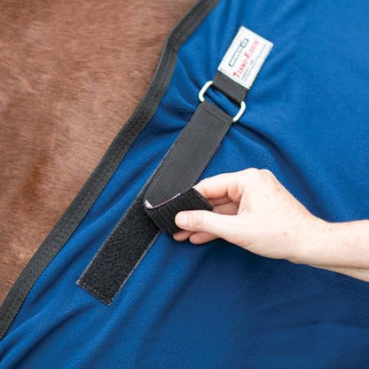 Dura-Tech Rapid Dry Horse Fleece Cooler | Post-Bath Drying & Comfort for Horses Cooler Blanket | Coolpass & Drying Technology | Maximum Airflow | Surcingle or Bellyband Fleece Cooler