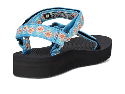 Teva Women's Midform Universal Wedge Sandal - color: Bloom Cendre Blue, size: 8