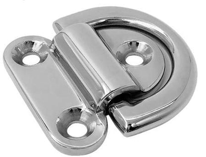 Marine Part Depot Marine Grade Stainless Steel Folding Pad Eye 1/4"