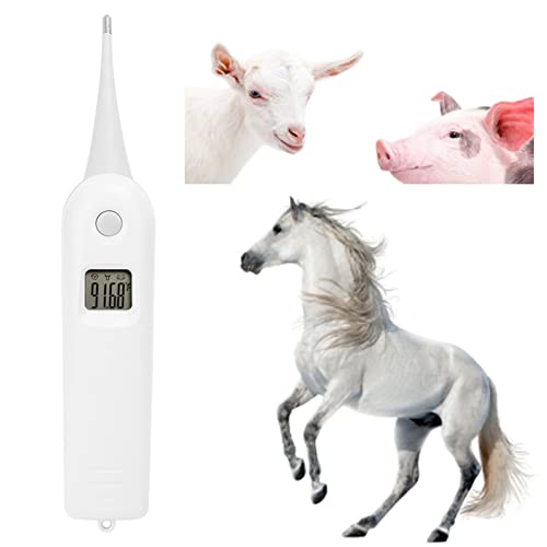 Pet Thermometer, Fast Read Digital Veterinary Thermometer, Animal Temperature Monitor, Pet Temperature Tester for Dogs, Cats, Horse,Cattle, Pigs,Birds, Sheep