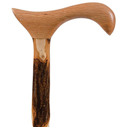 Brazos Wooden Walking Canes for Men and Women, Stable Walking Sticks for Seniors, Made in The USA - size: 37 Inch, style: Derby Hickory
