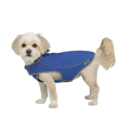 Jacket for All Dogs, Fleece-Lined, Waterproof Doggie Vest, Reflective Pet Parka (2200) (X-Small, Blue) - color: Blue, size: X-Small