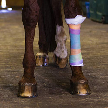 Neogen Ideal SyrFlex 4" Multi-Colored Vet Bandage (TA3400RBW-E)