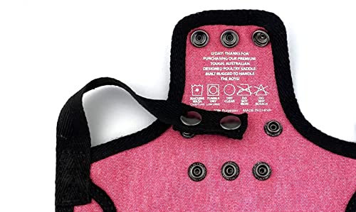 DOWN UNDER OUTDOORS Medium-Large Chicken Saddle Hen Apron Saver (Pink) - color: Pink