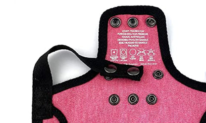 DOWN UNDER OUTDOORS Medium-Large Chicken Saddle Hen Apron Saver (Pink) - color: Pink