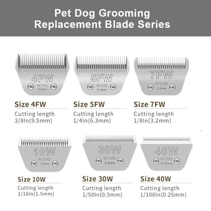 for Andis Wide Blades for 40W Dog Grooming Blades - size: 40W-001