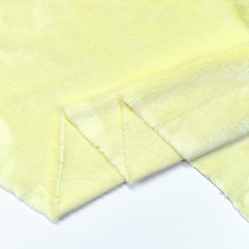 Surf turtle Light Yellow Super Soft Minky Fabric by The Yard, 36"x60" - color: Light Yellow