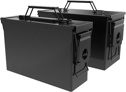 HARDROCK Metal Ammo Can, Ammo Box - color: Black, size: 30cal+50cal